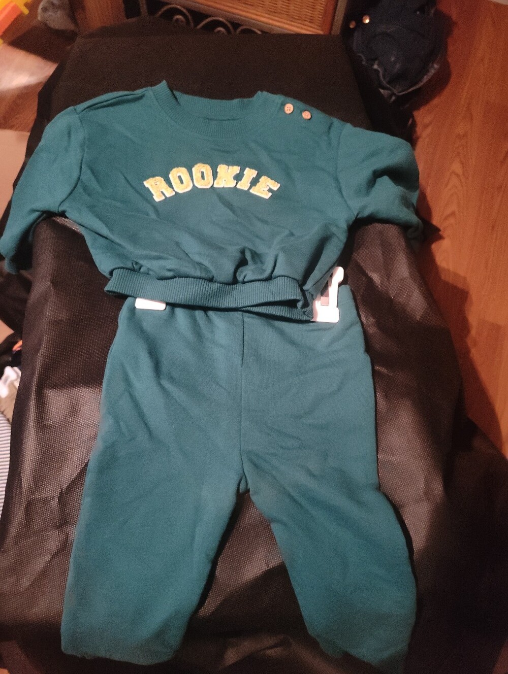 Cat & Jack Teal 'ROOKIE' One-Piece Bodysuit